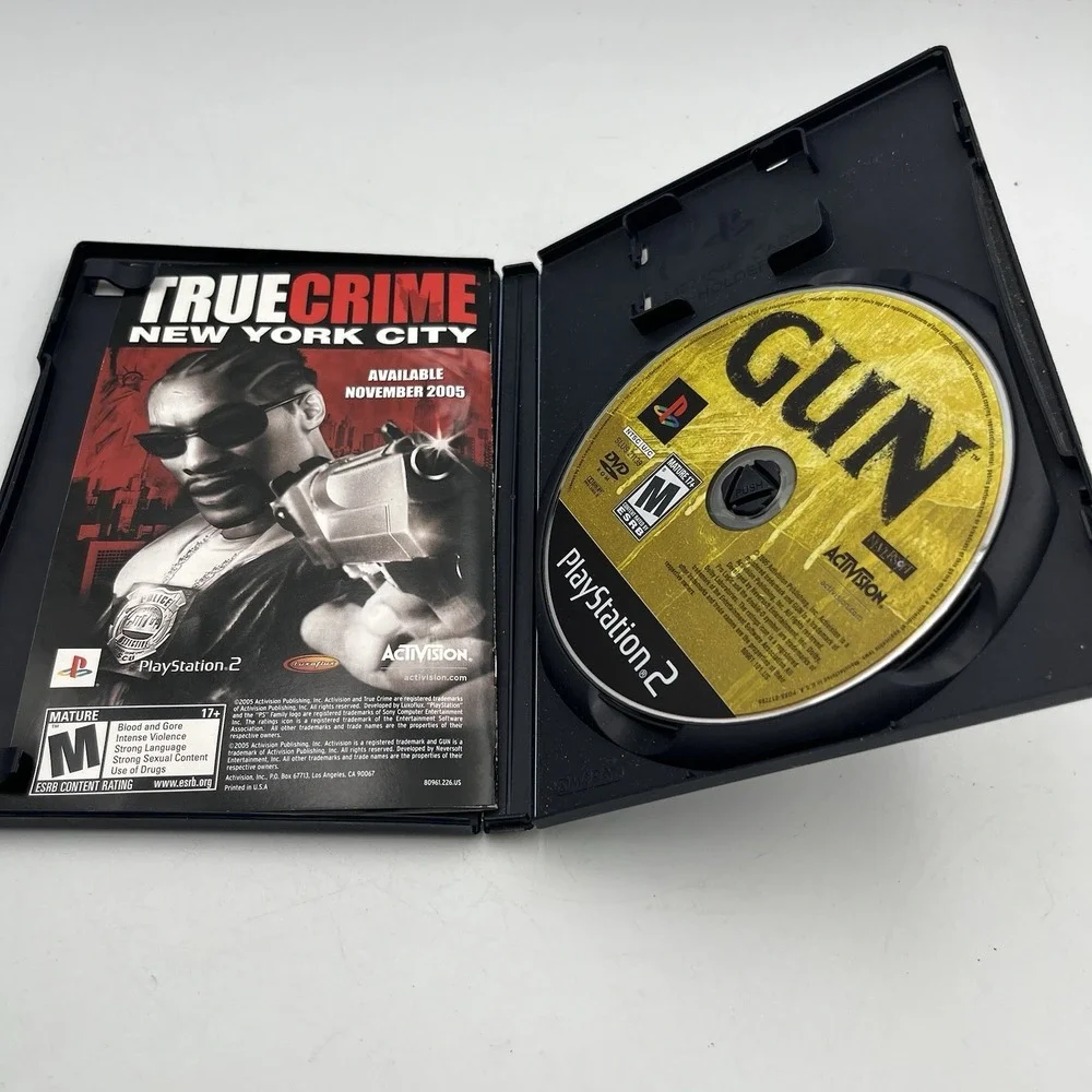 Gun (Sony PlayStation 2, 2005, Activision) CIB Western Video Game PS2